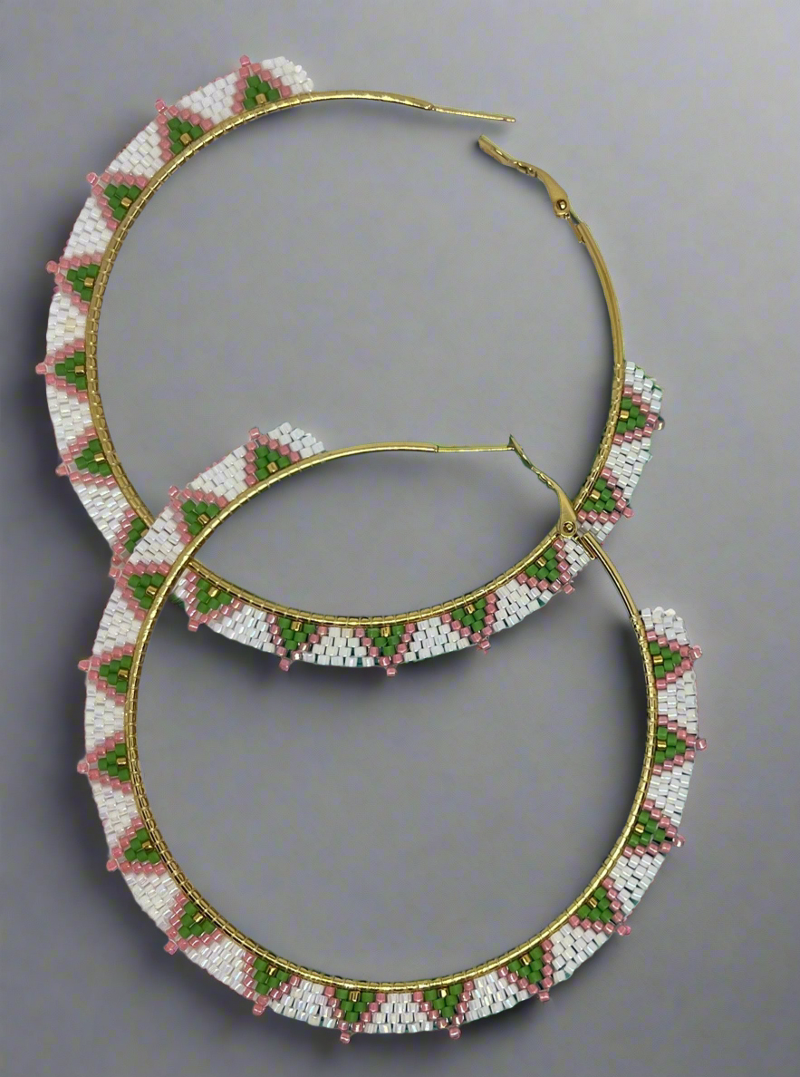 pink/green/white