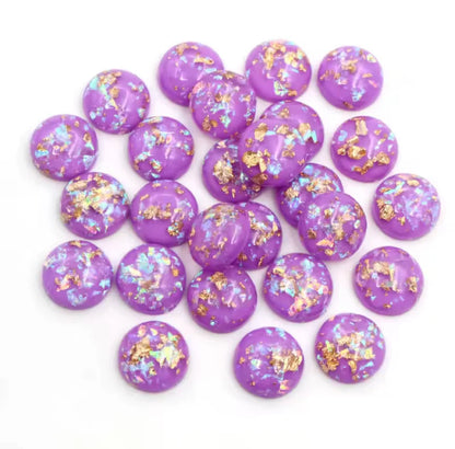 Gold flecks 12 mm circle