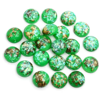 Gold flecks 12 mm circle