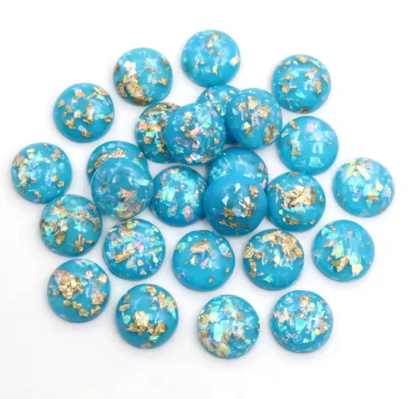 Gold flecks 12 mm circle