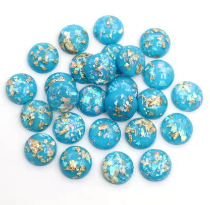 Gold flecks 12 mm circle