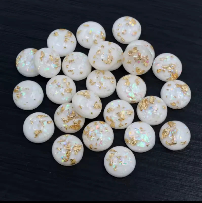 Gold flecks 12 mm circle