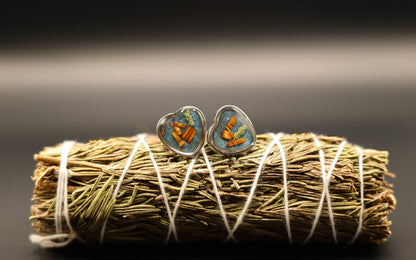 Heart- th'á:le Studs