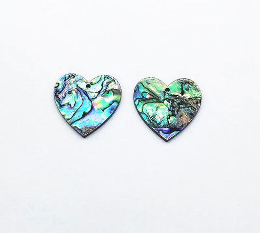 Abalone  Heart on acrylic