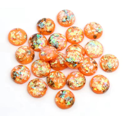 Gold flecks 12 mm circle