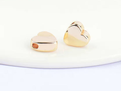 Heart Spacer Beads