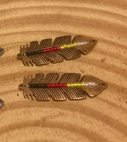 Medicine Wheel Feather Earrings – Limited Edition