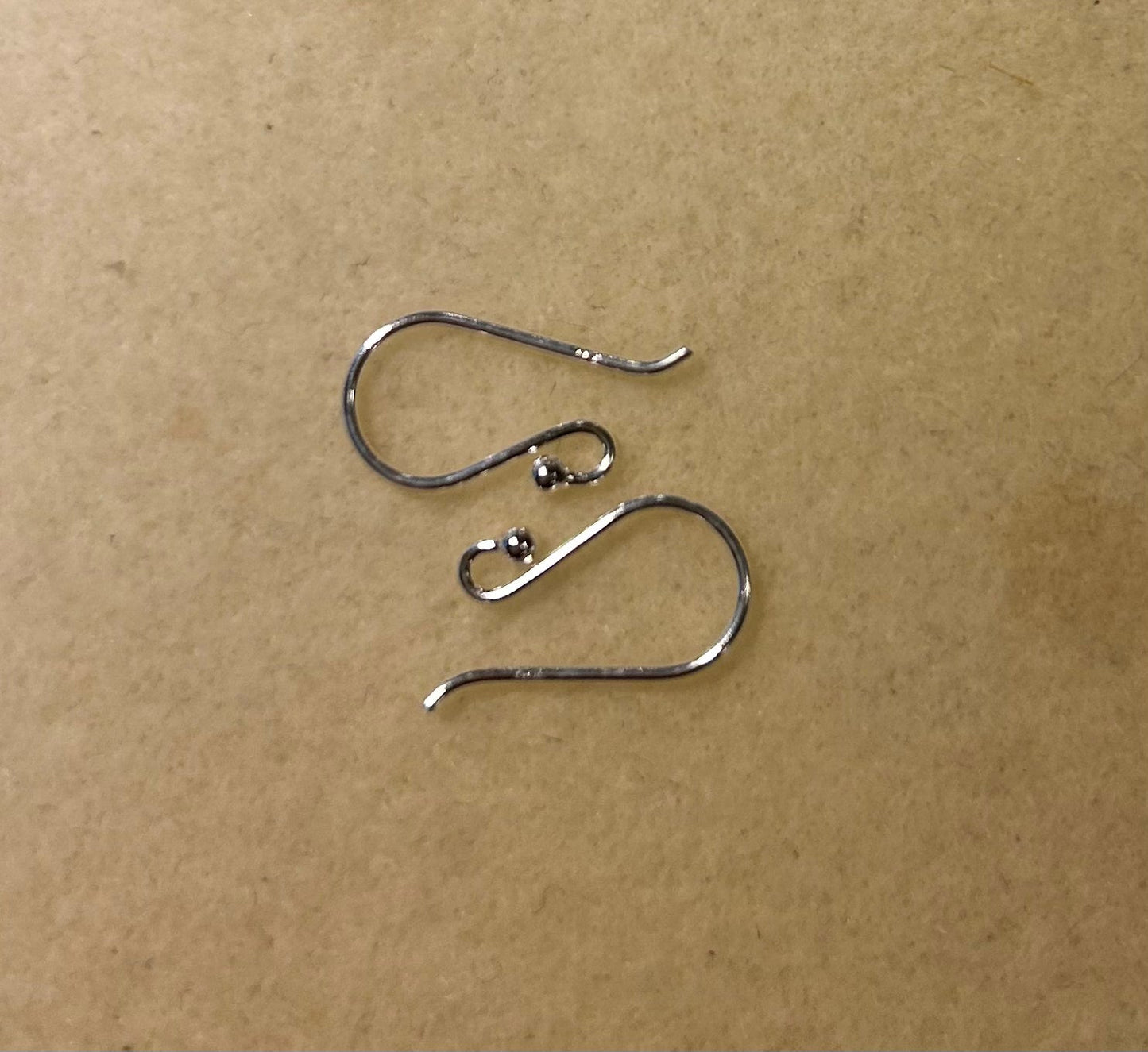 925 sterling silver hooks with ball