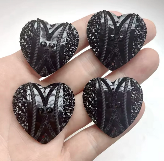 35mm Heart Shape Resin Cabochon