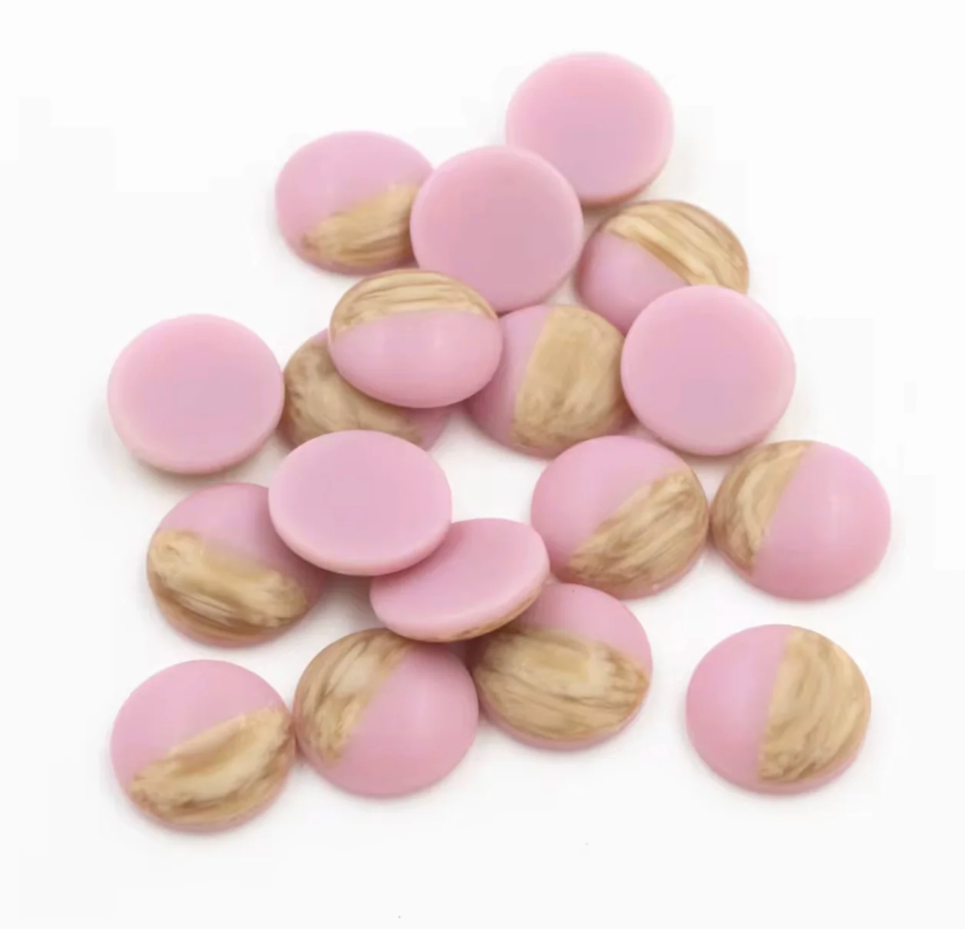 12mm Mix Colors Wood Grain Frosted Imitation