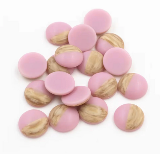 12mm Mix Colors Wood Grain Frosted Imitation