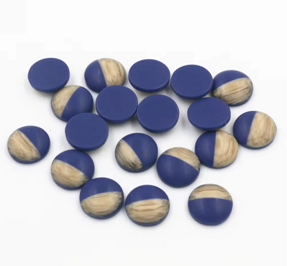 12mm Mix Colors Wood Grain Frosted Imitation