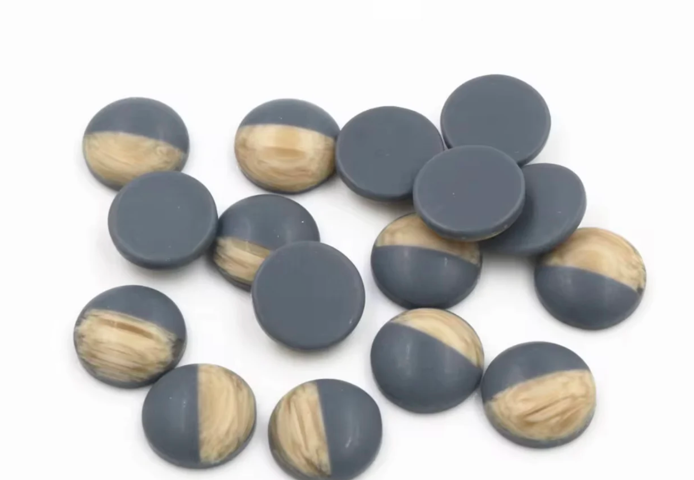 12mm Mix Colors Wood Grain Frosted Imitation