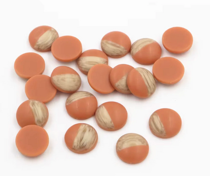 12mm Mix Colors Wood Grain Frosted Imitation