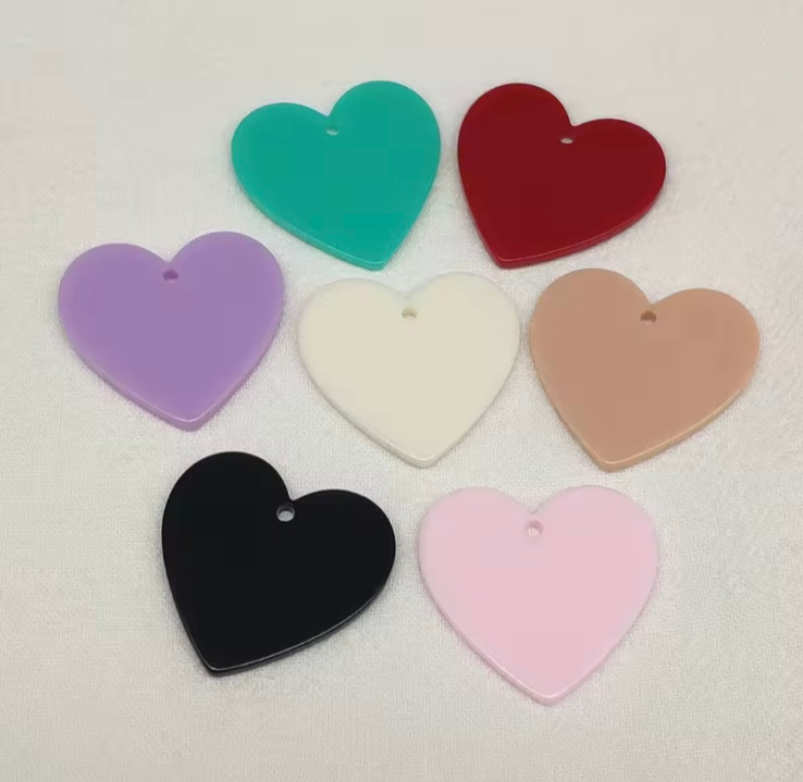 Acrylic hearts